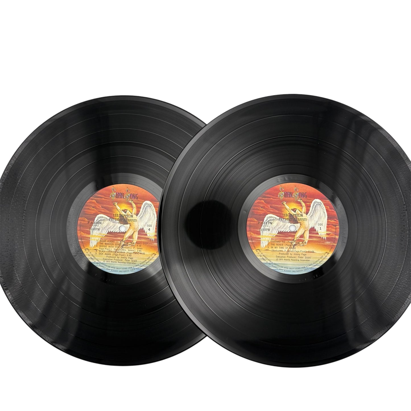 Led Zeppelin - Physical Graffiti (Japanese Pressing Double-LP With Blue Obi Strip on Black Vinyl) (P 5163-4N) (EX/EX)