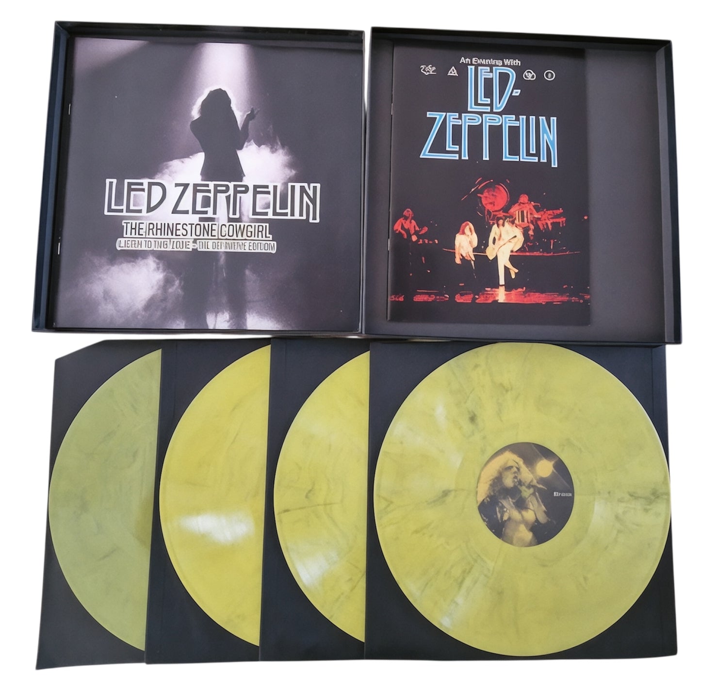 Led Zeppelin - The Rhinestone Cowgirl (Limited Edition Quadruple-LP Box Set on Yellow/Black Marble Vinyl)
