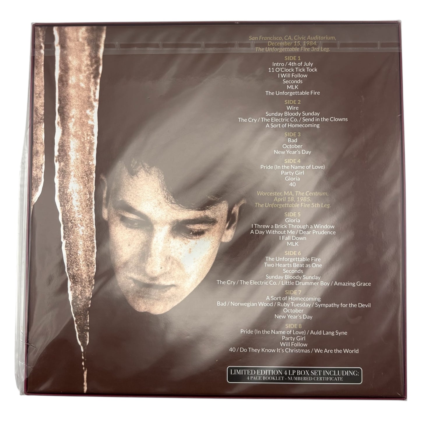 U2 - Deep Inside A Cold Fire (Limited Edition Quadruple-LP Box Set on Crystal Vinyl)