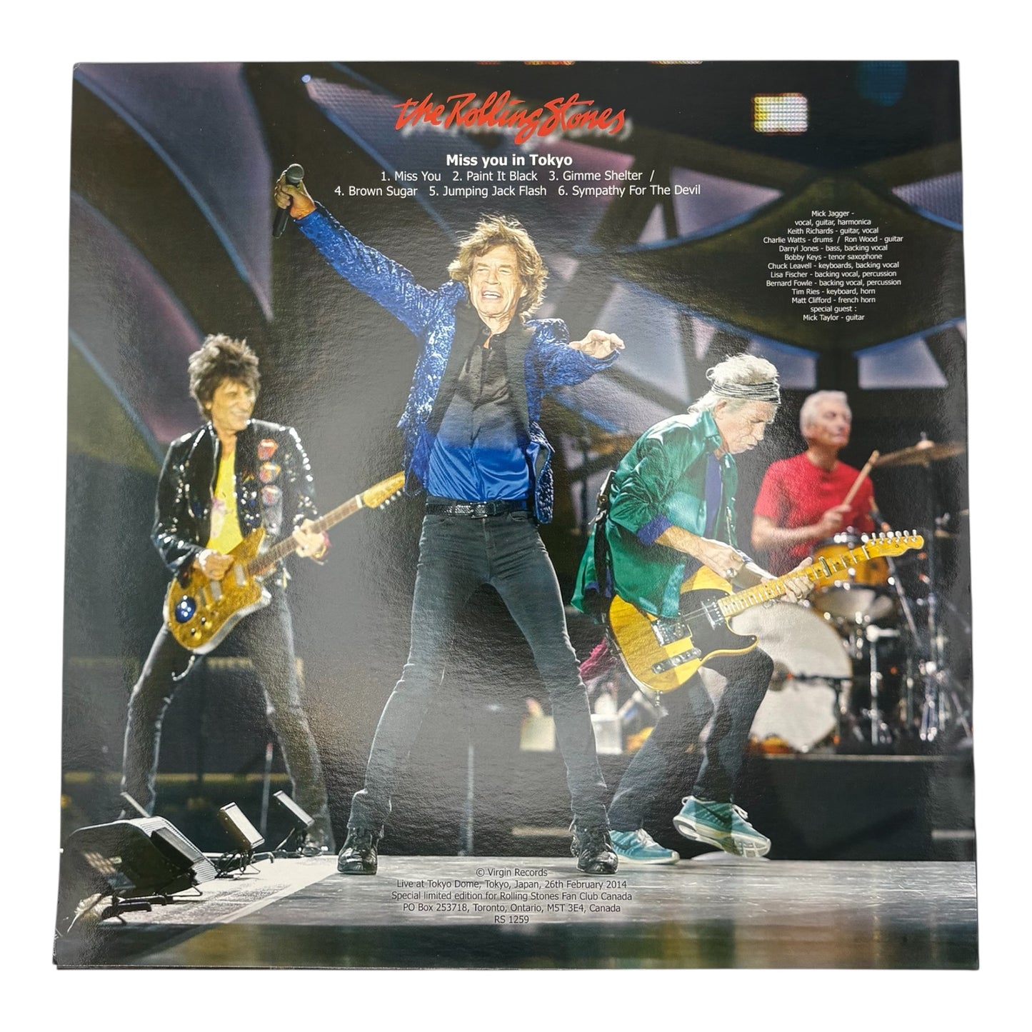 The Rolling Stones - Miss You In Tokyo (Limited Edition 12" Picture Disc)