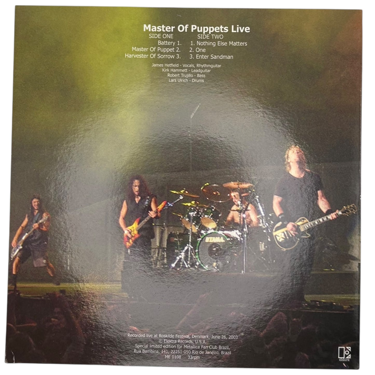 Metallica - Master Of Puppets Live (Limited Edition 10" Picture Disc)
