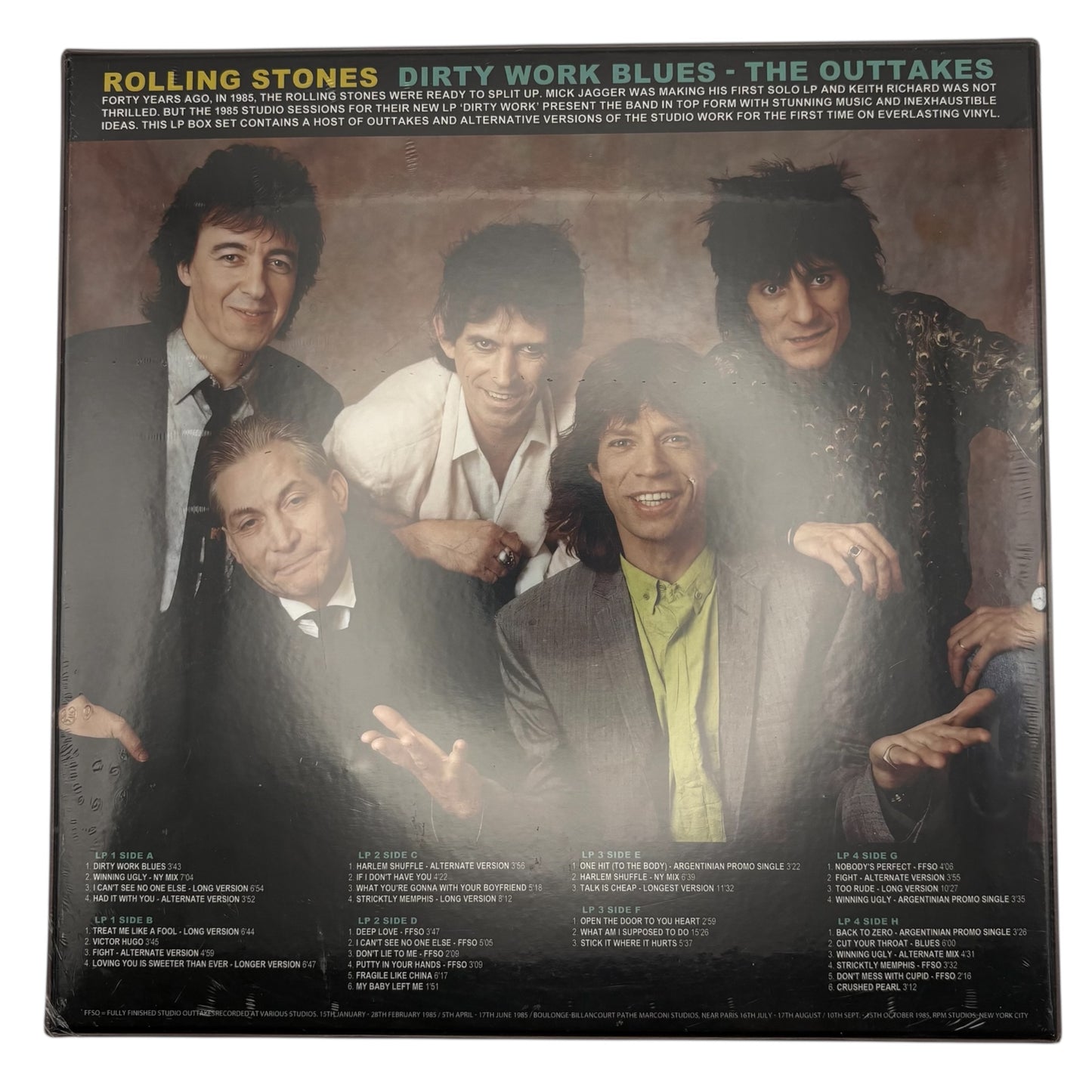 The Rolling Stones - Dirty Work Blues - The Outakes (Limited Edition Quadruple-LP Box Set on Coloured Vinyl)