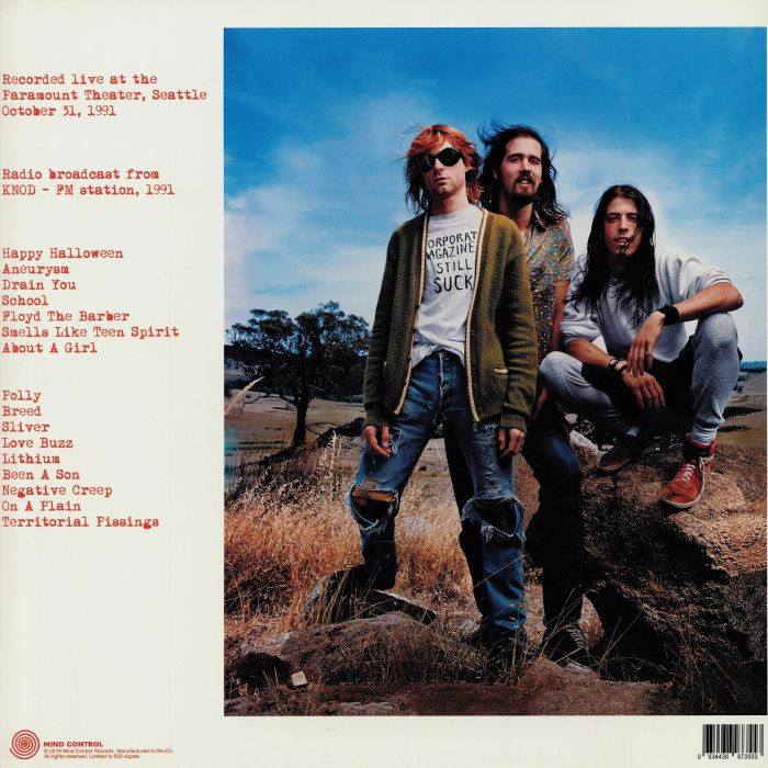 Nirvana – Happy Halloween Live At The Paramount Theatre, Seattle, October 31, 1991 (Limited Edition 12" Album on Black Vinyl)