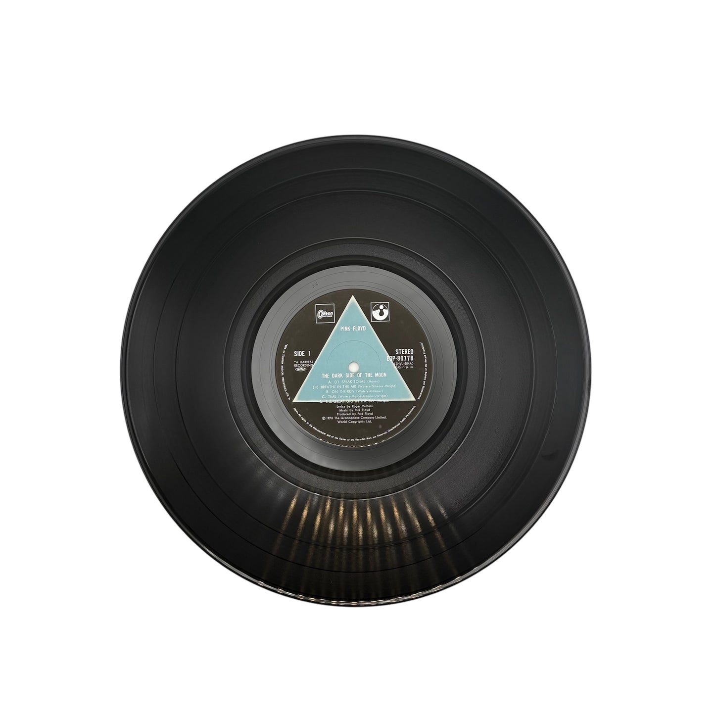 Pink Floyd - The Dark Side Of The Moon (Japanese Pressing 12" Album With White Obi Strip on Black Vinyl) (EOP 80778) (VG/VG)