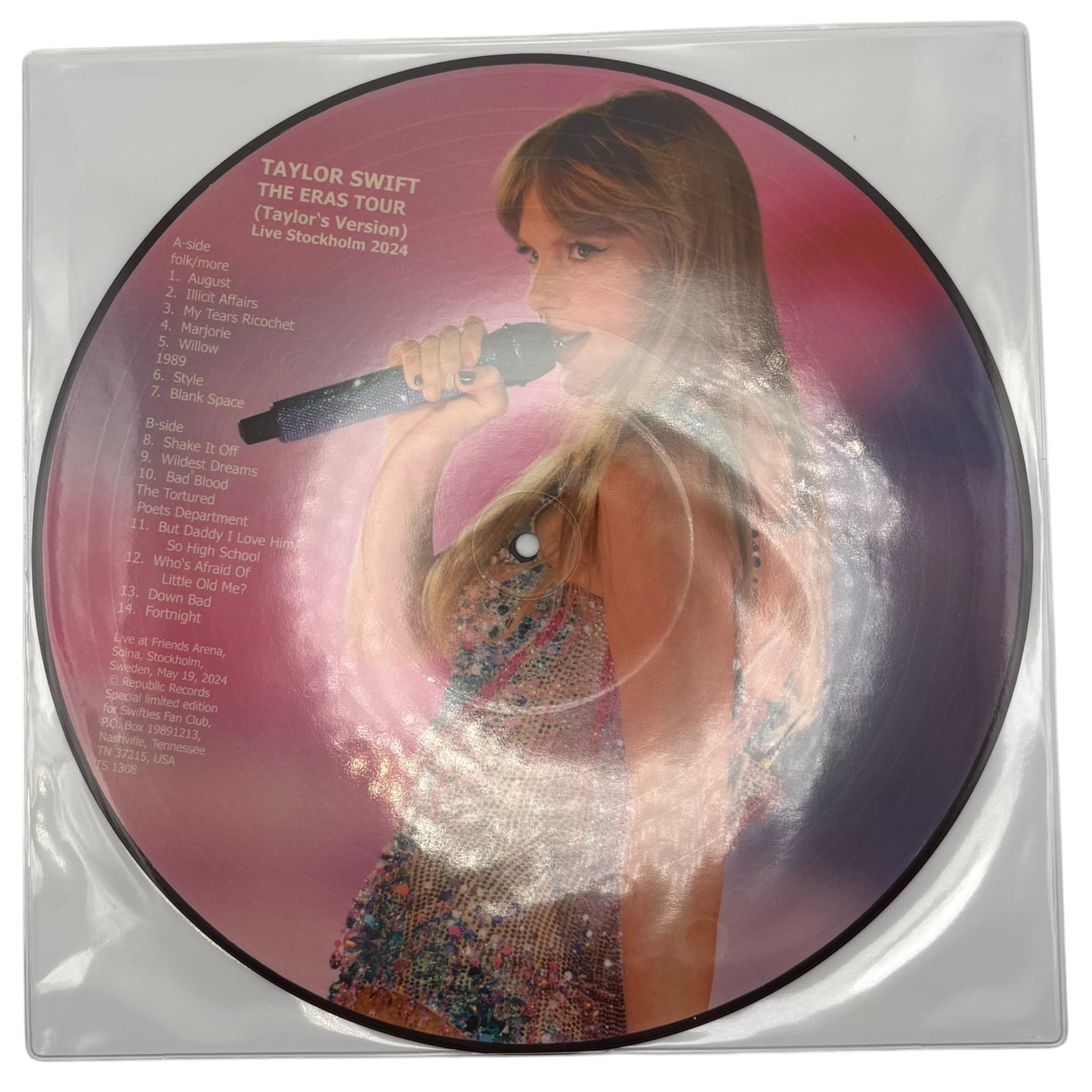 Taylor Swift - The Eras Tour: Live Stockholm 2024 (Limited Edition 12" Picture Disc)