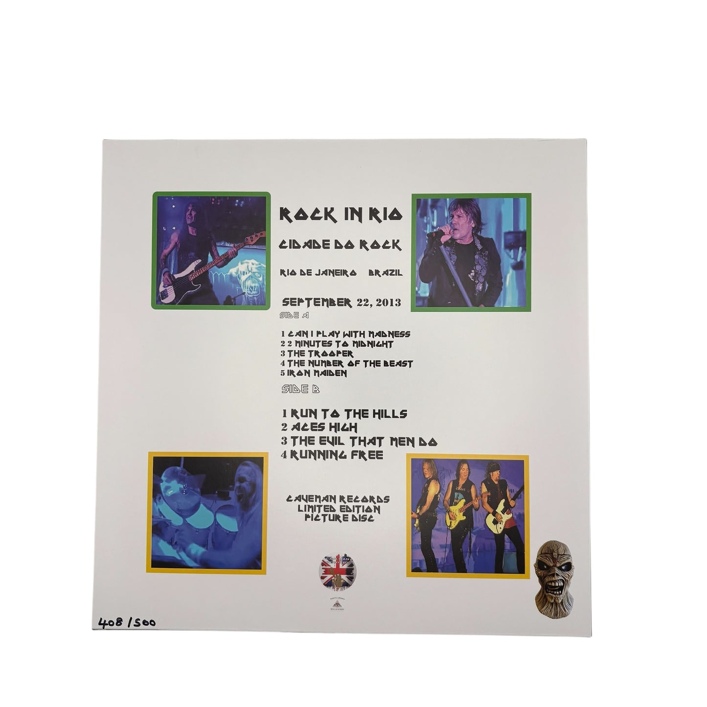 Iron Maiden - Scream For Me Rio (Limited Edition 12" Picture Disc)