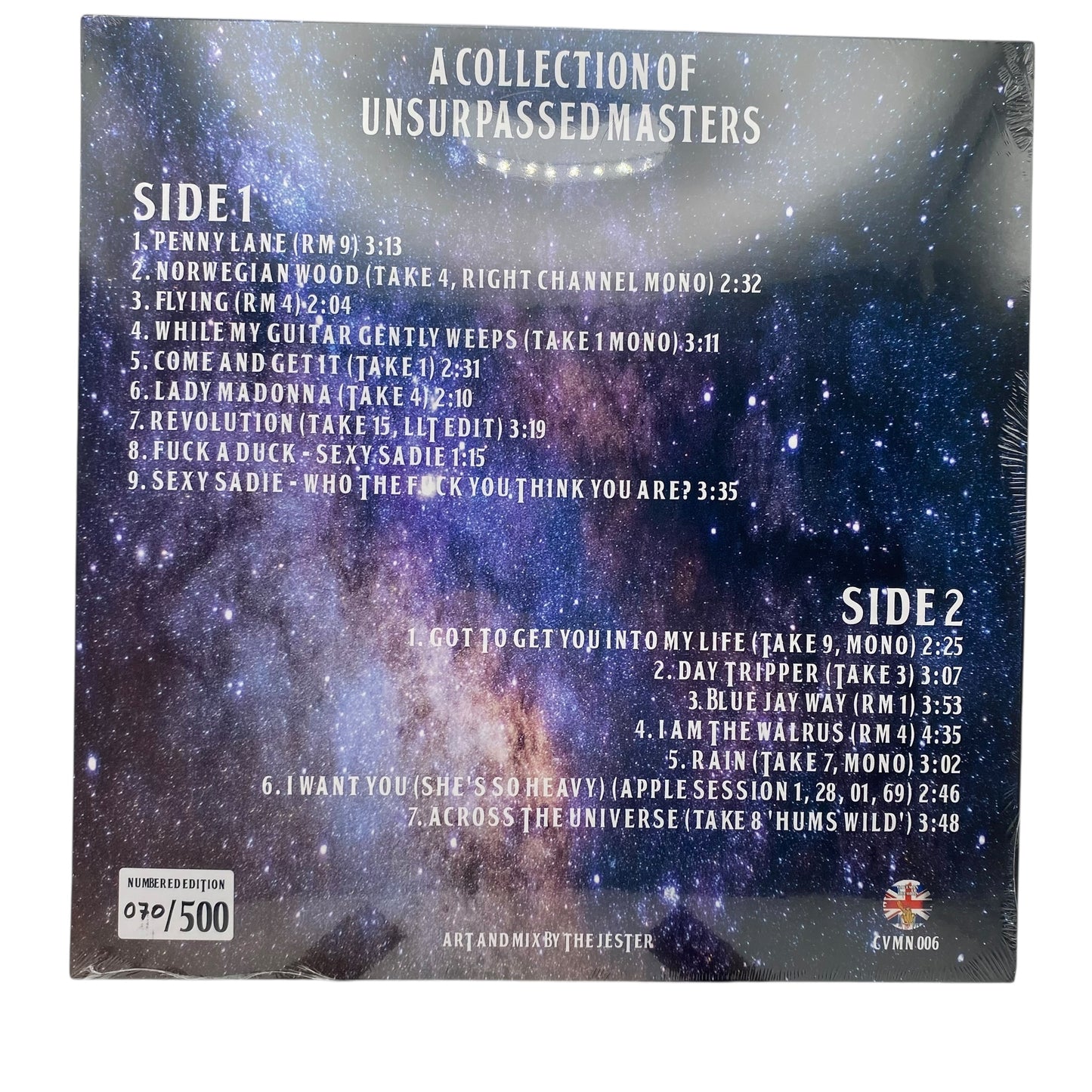 The Beatles - Unsurpassed Masters (Limited Edition 12" Album on Turquoise Vinyl)