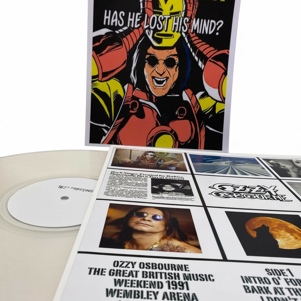 Ozzy Osbourne - The Great British Music Weekend 1991 Test Press (Limited Edition 12" Album on White Vinyl)