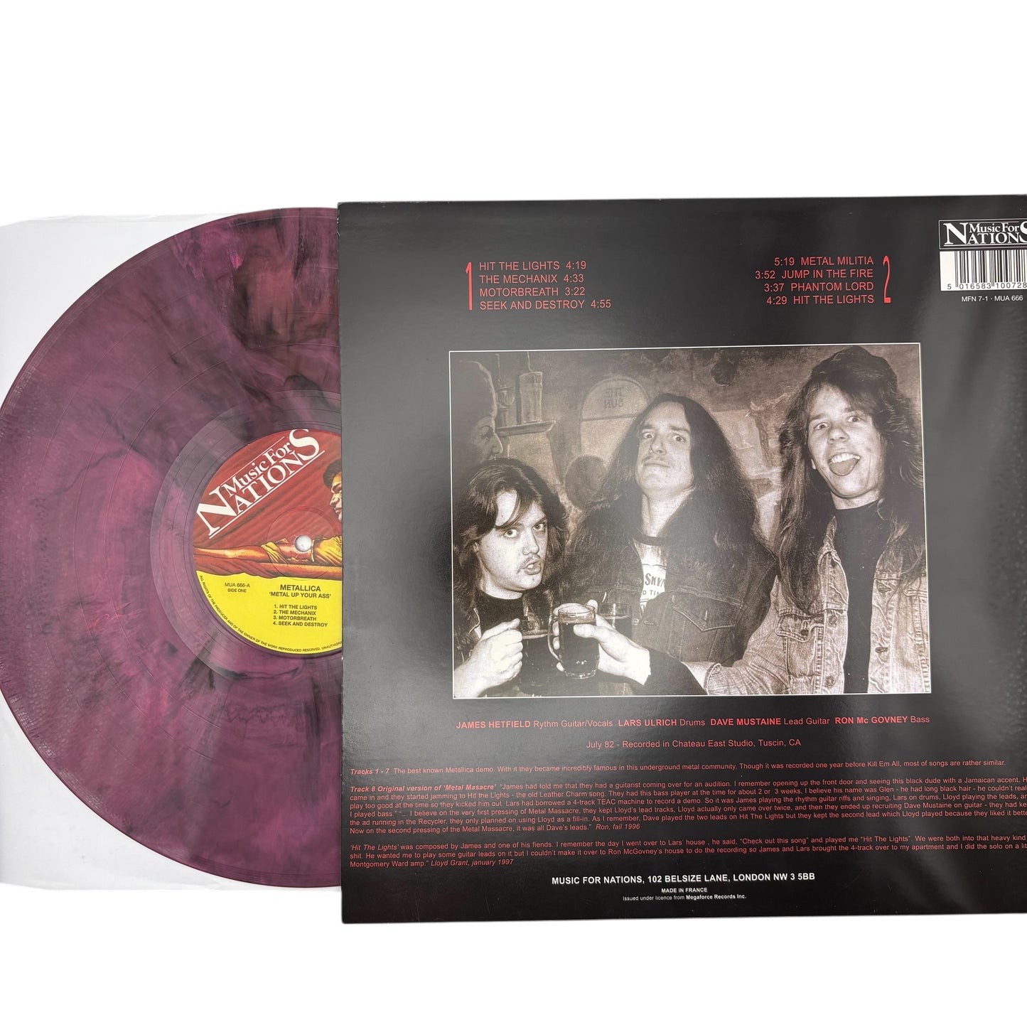 Metallica - Metal Up Your Ass (Limited Edition 12" Album on Purple Marble Vinyl)