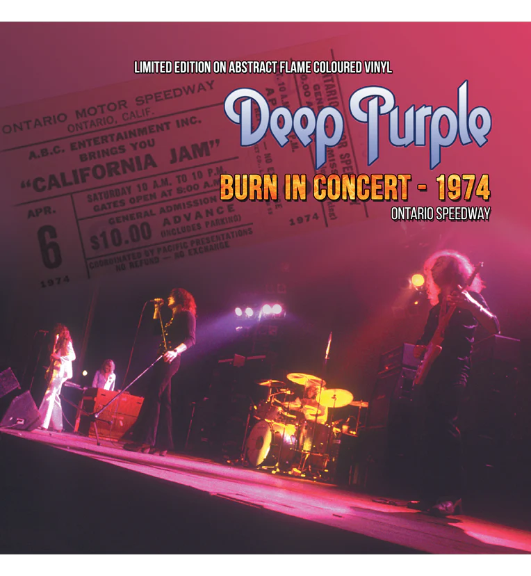 Deep Purple - Burn In Concert 1974 (Limited Edition 12" Album on Abstract Flame Vinyl)
