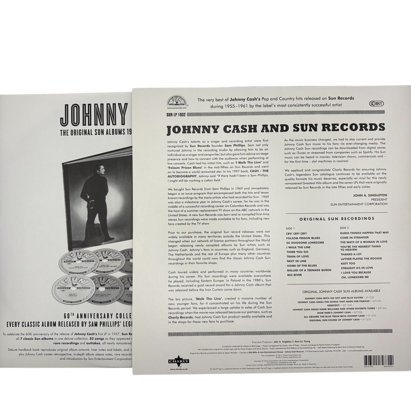Johnny Cash Greatest Hits - The Sun Record Years (Limited Edition 12" Album on Black Vinyl)