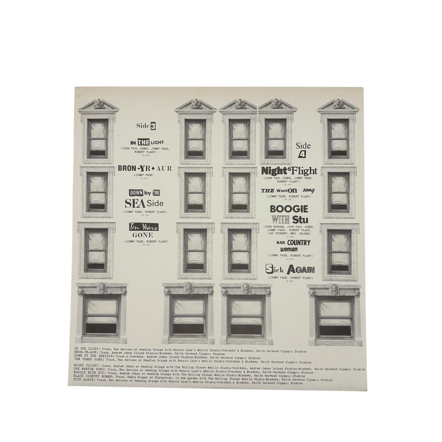 Led Zeppelin - Physical Graffiti (Japanese Pressing Double-LP With Blue Obi Strip on Black Vinyl) (P 5163-4N) (EX/EX)