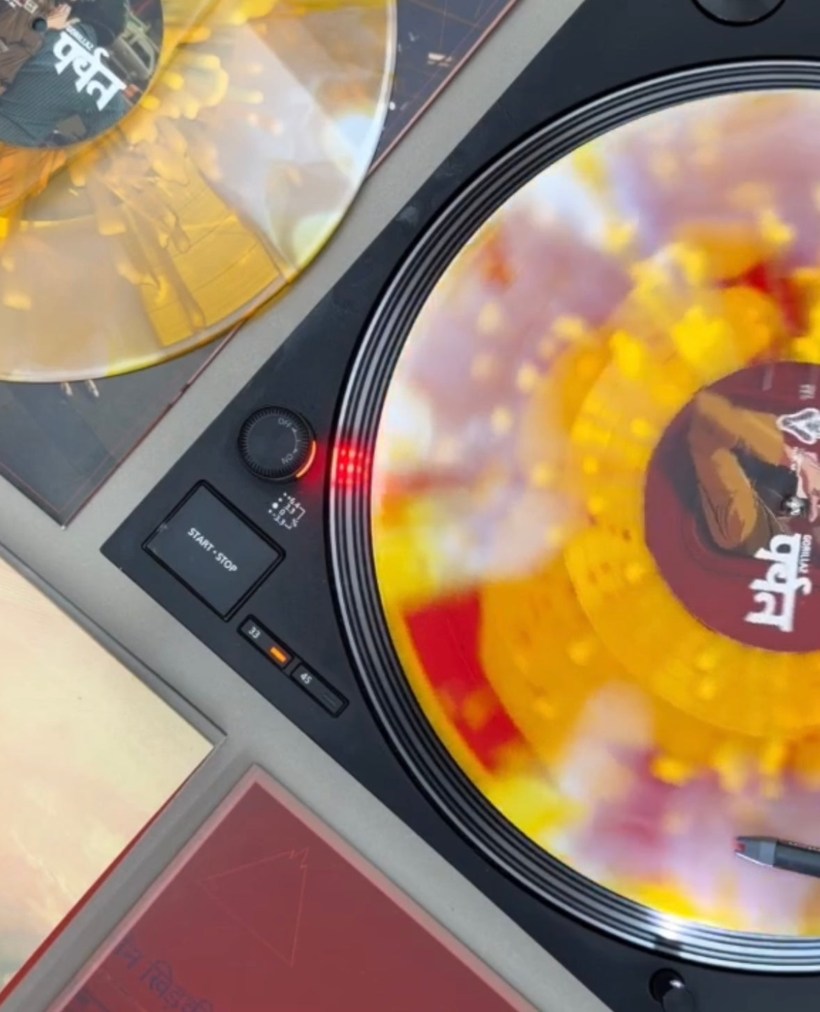 Gorillaz - The Mountain (Limited Edition Double-LP on Red & Yellow/White Liquid Vinyl)