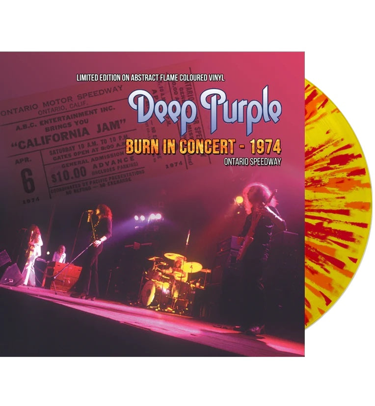 Deep Purple - Burn In Concert 1974 (Limited Edition 12" Album on Abstract Flame Vinyl)