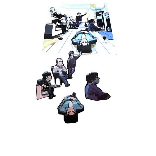 Oasis Definitely Maybe (Limited Edition 30mm Enamel Pin Badge Set)
