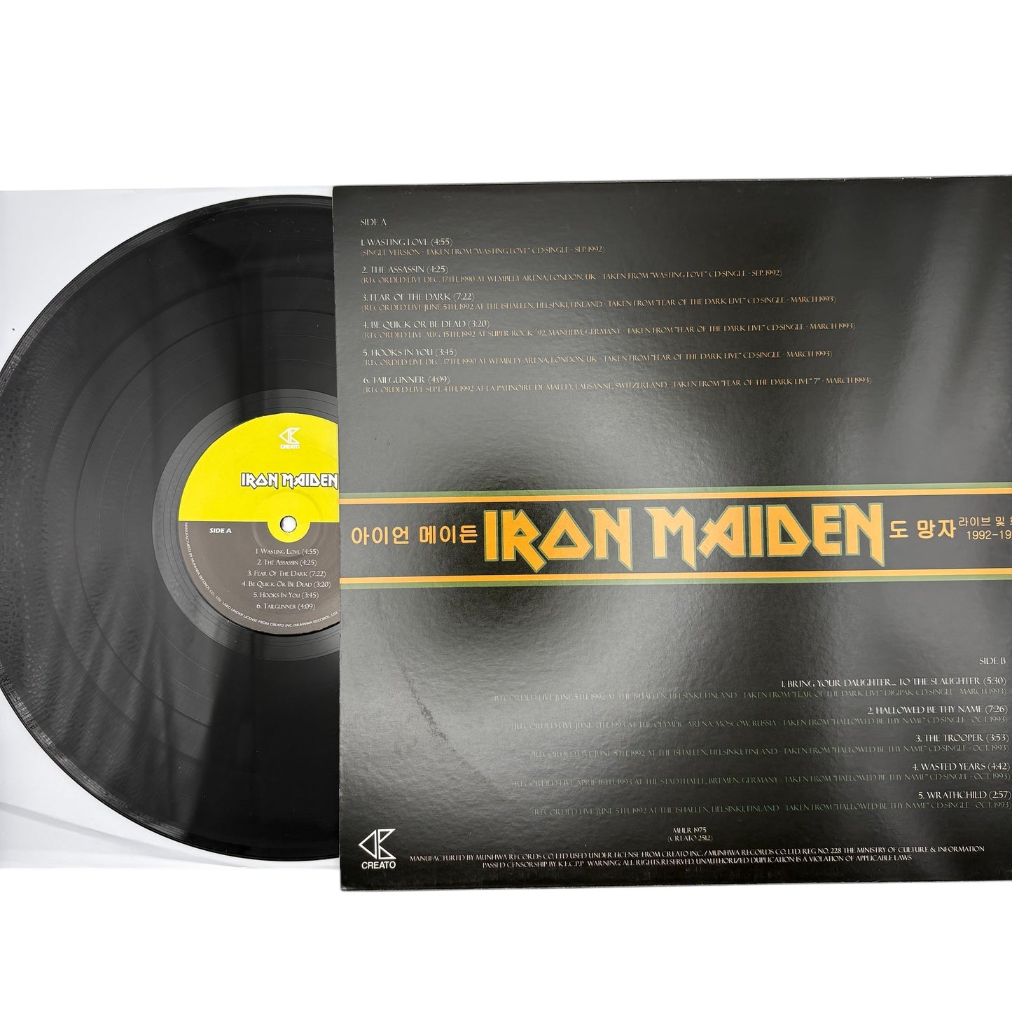 Iron Maiden - The Fugitive (Limited Edition 12" Album on Black Vinyl)