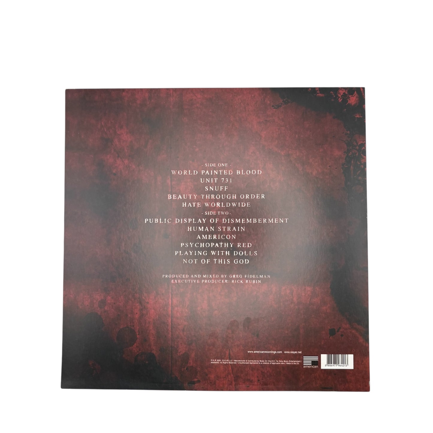 Slayer - World Painted Blood (12" Album on Black Vinyl)