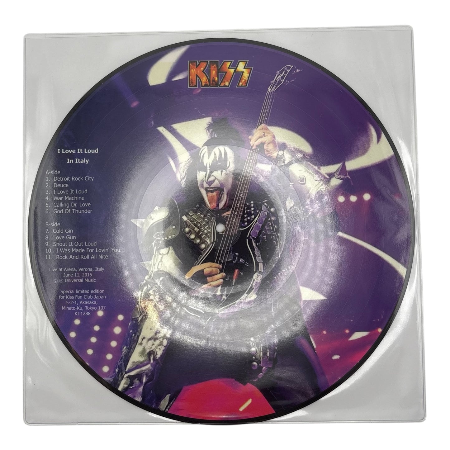 Kiss - I Love It Loud In Italy (Limited Edition 12" Picture Disc)