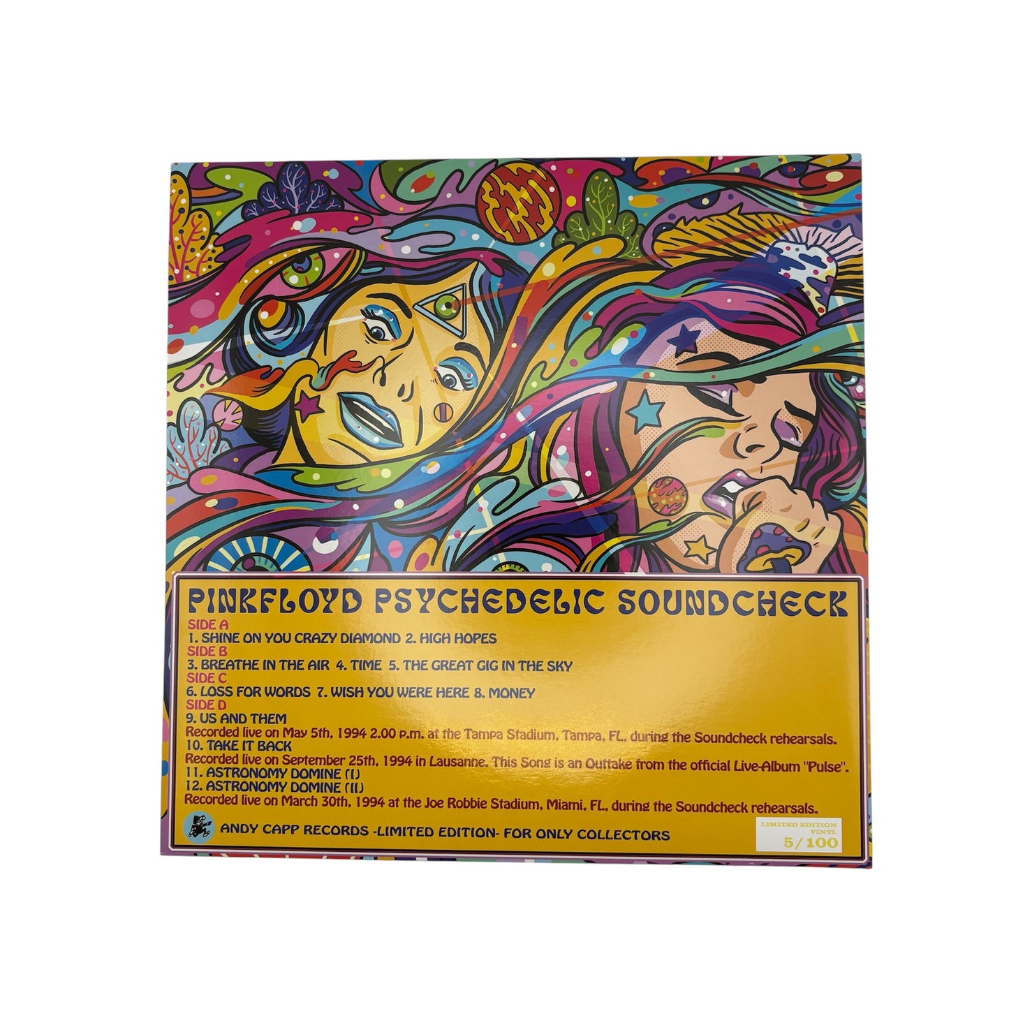 Pink Floyd - Psychedelic Soundcheck (Limited Edition Double-LP on Yellow Translucent Vinyl)