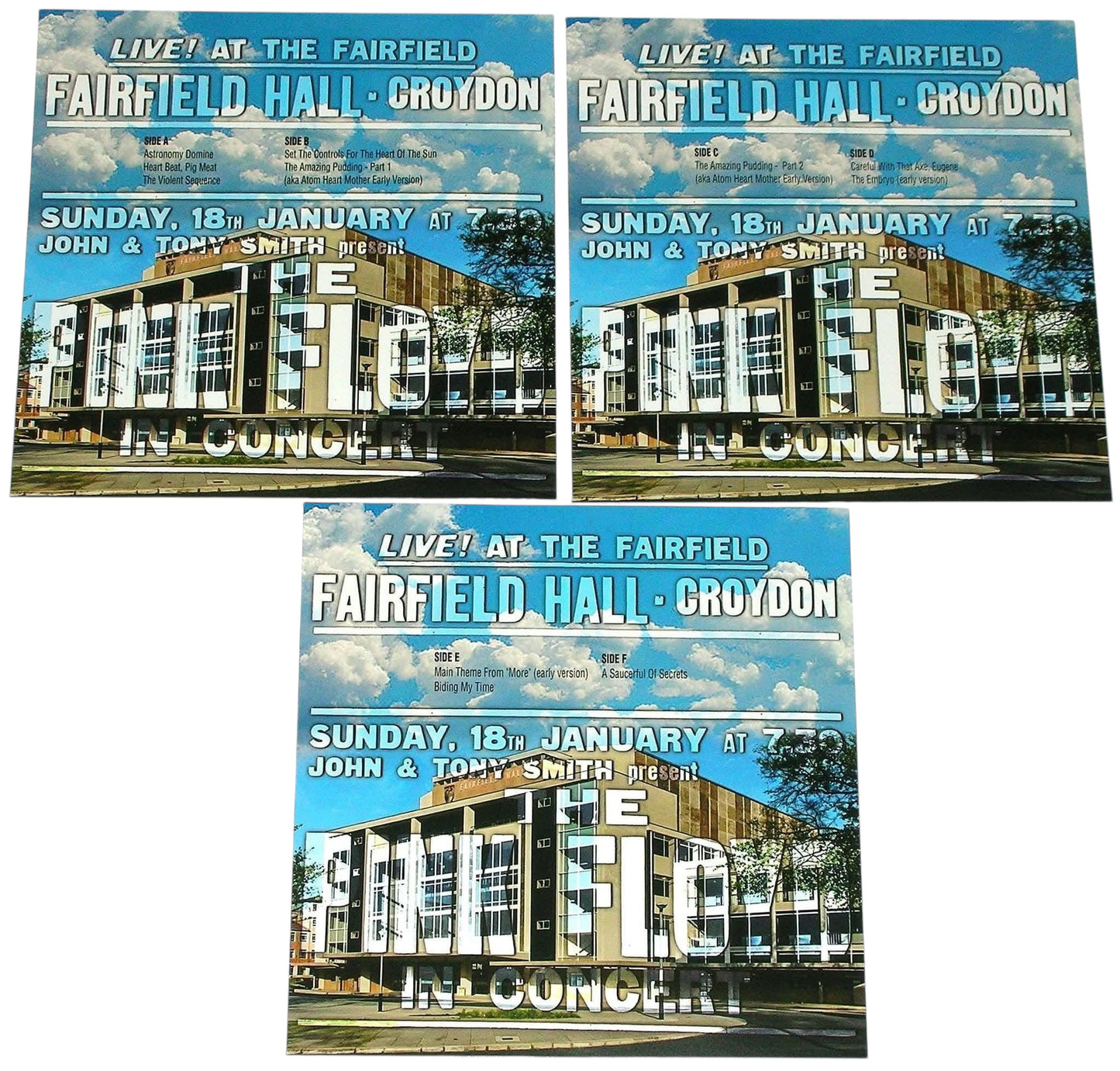 Pink Floyd - Amazing Croydon (Limited Edition Triple-LP Box Set on Coloured Vinyl) Comes With T-Shirt Plus Extras