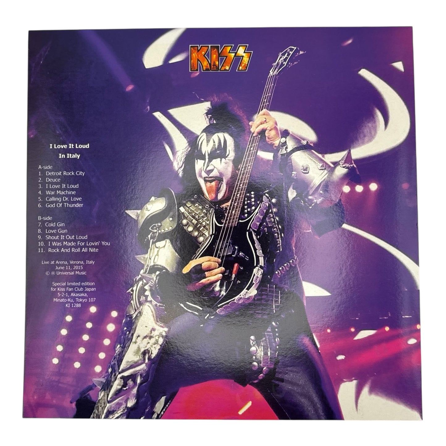 Kiss - I Love It Loud In Italy (Limited Edition 12" Picture Disc)