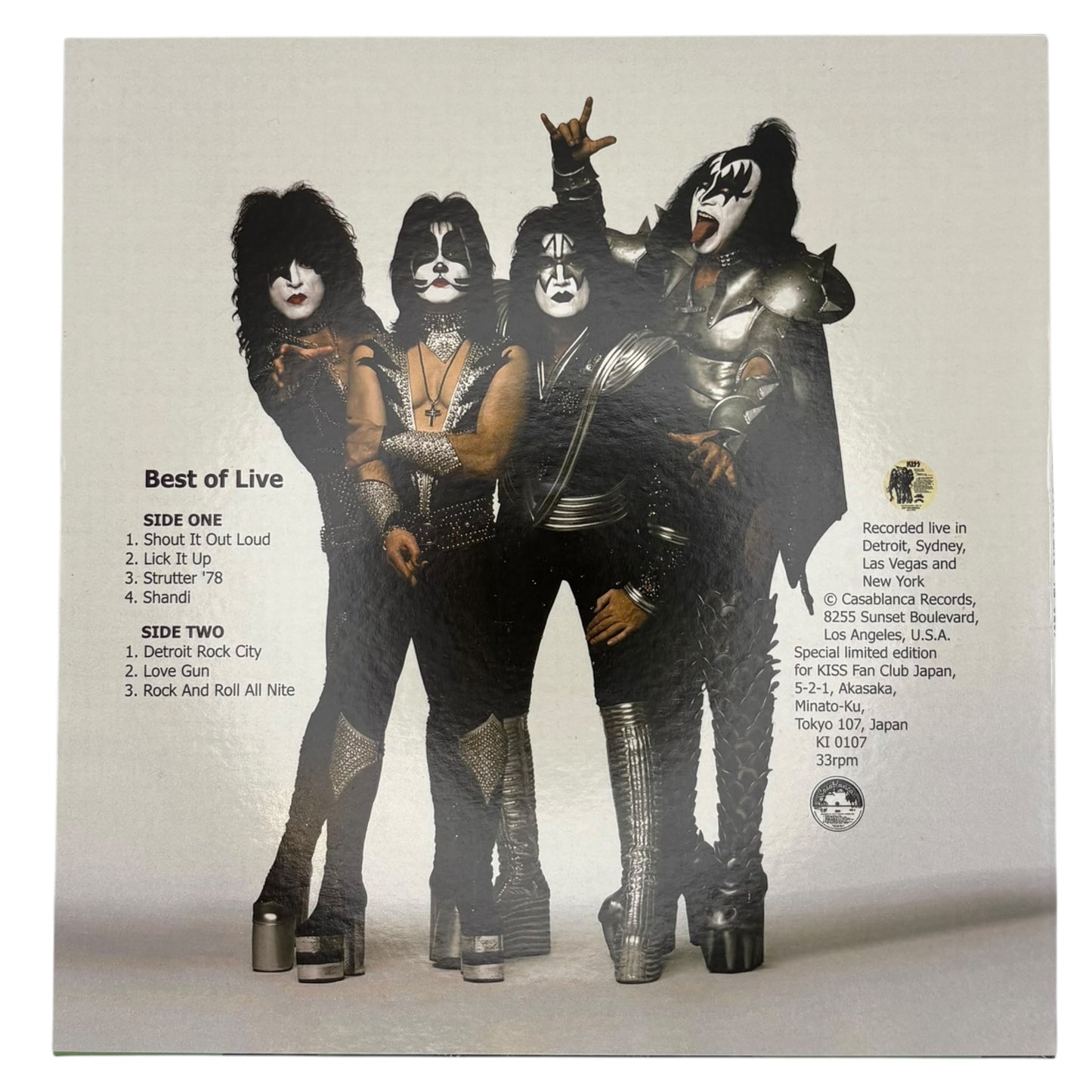 Kiss - Best Of Live (Limited Edition 10" Picture Disc)
