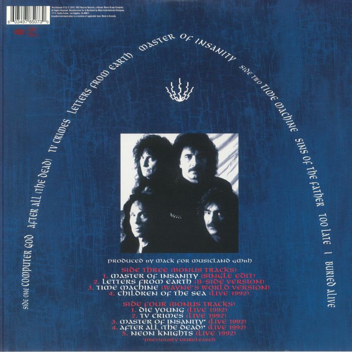 Black Sabbath - Dehumanizer Deluxe Edition (12" Double-LP on 180 Gram Black Vinyl)