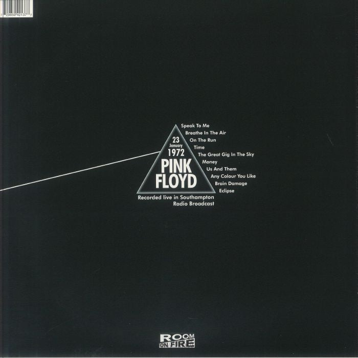 Pink Floyd - Recorded Live In Southampton January 23 1972 (Limited Edition 12" Album on White Vinyl)