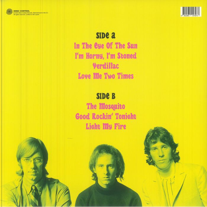 The Doors - Live At The Aragon Ballrom Chicago August 1972 FM Broadcast (Limited Edition 12" Album on Black Vinyl)