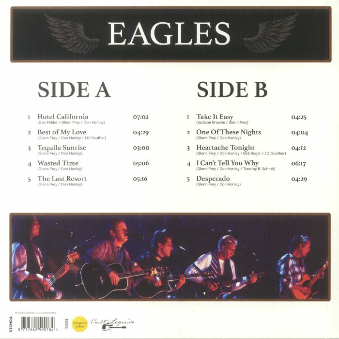 The Eagles - Unplugged 1994: Live Radio Broadcast (12" Album on 180 Gram Black Vinyl)
