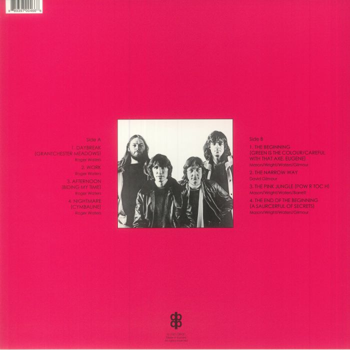 Pink Floyd - Live At Concertgebouw Amsterdam Netherlands September 17th 1969 (12" Album on Black Vinyl)