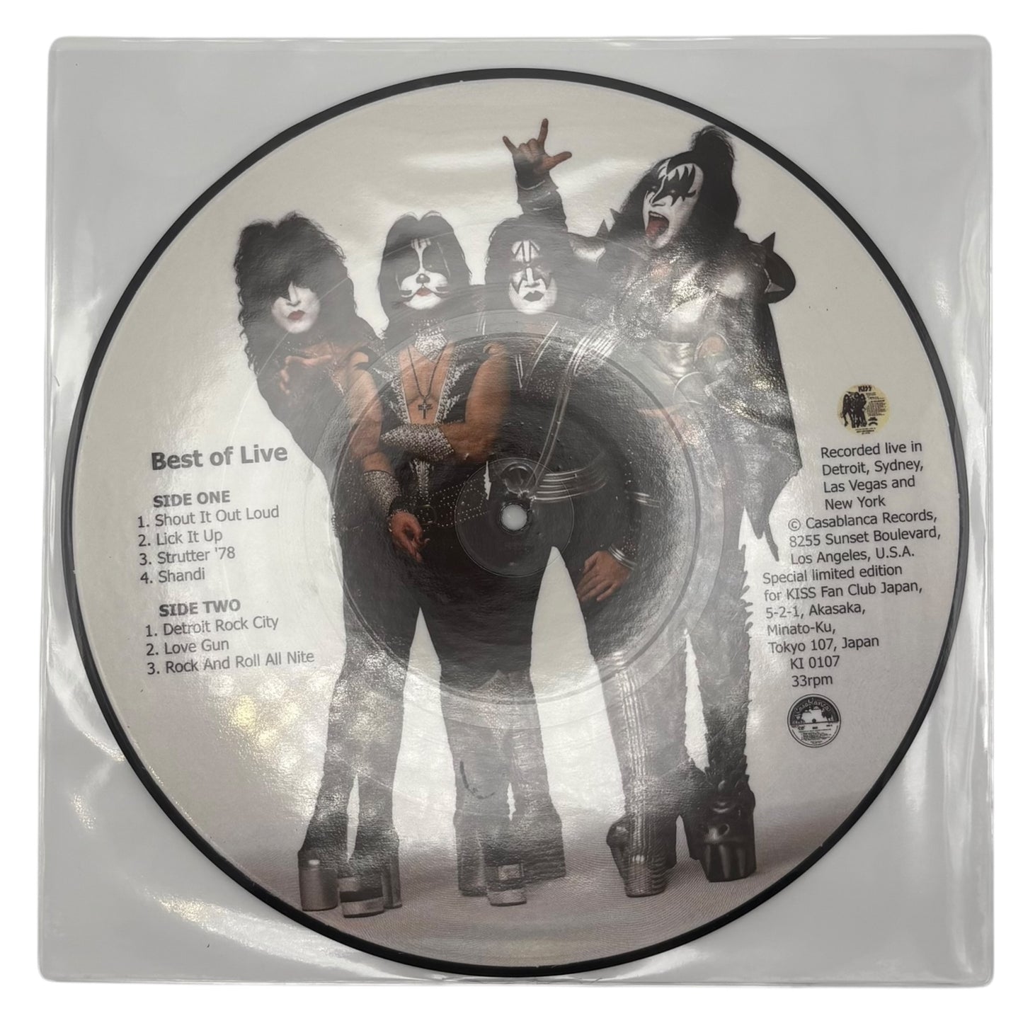Kiss - Best Of Live (Limited Edition 10" Picture Disc)