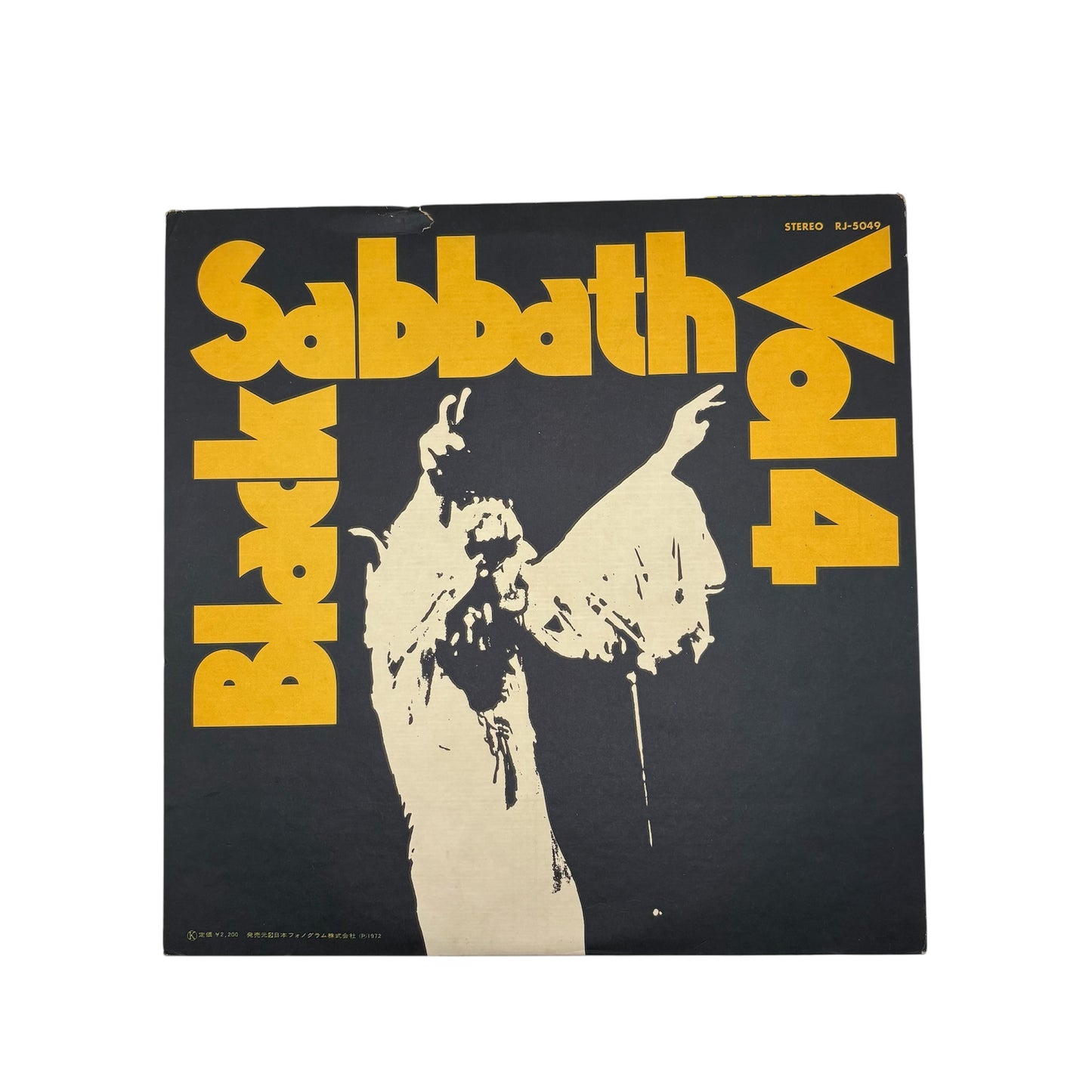 Black Sabbath - Vol 4 (Japanese Pressing 12" Album With Yellow Obi on Black Vinyl) (RJ 5049) (VG/VG)